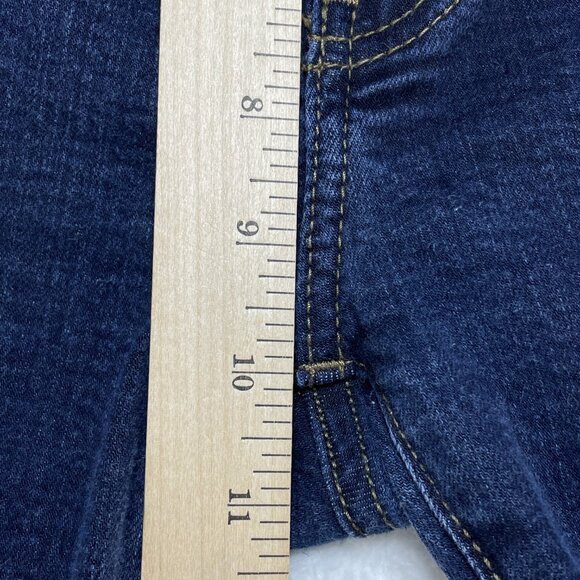 J Crew Jeans Mens Sz 32 Blue Flex Stretch Mid Rise Skinny Leg Dark Wash 31x29 - Picture 7 of 14